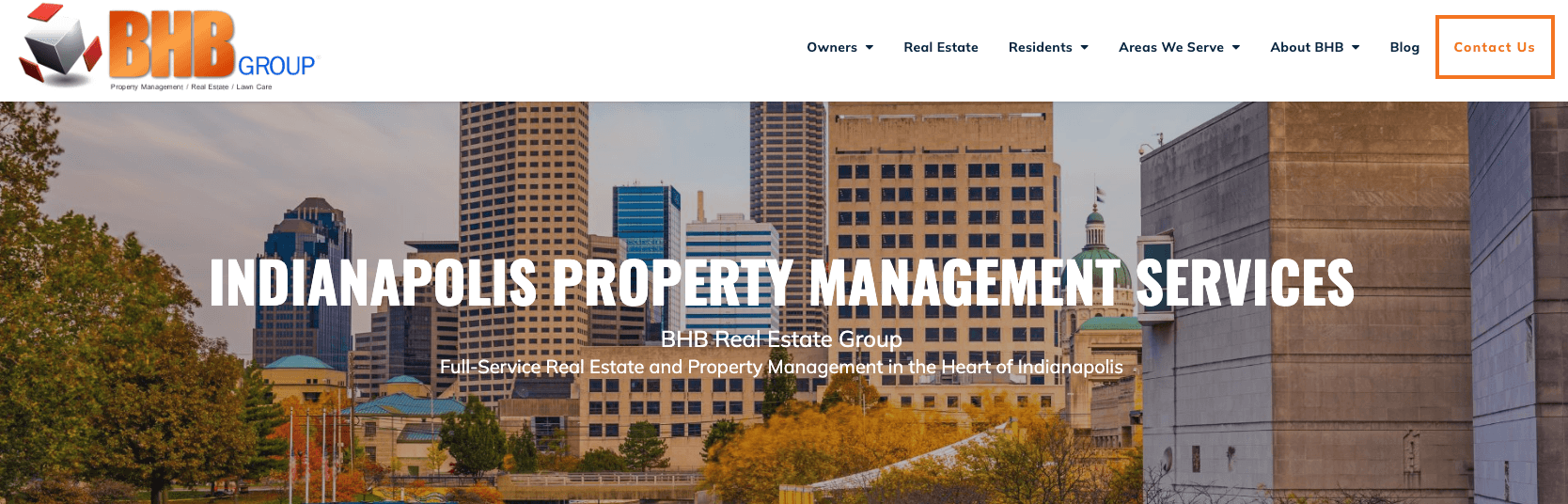 BHB Real Estate website screenshot