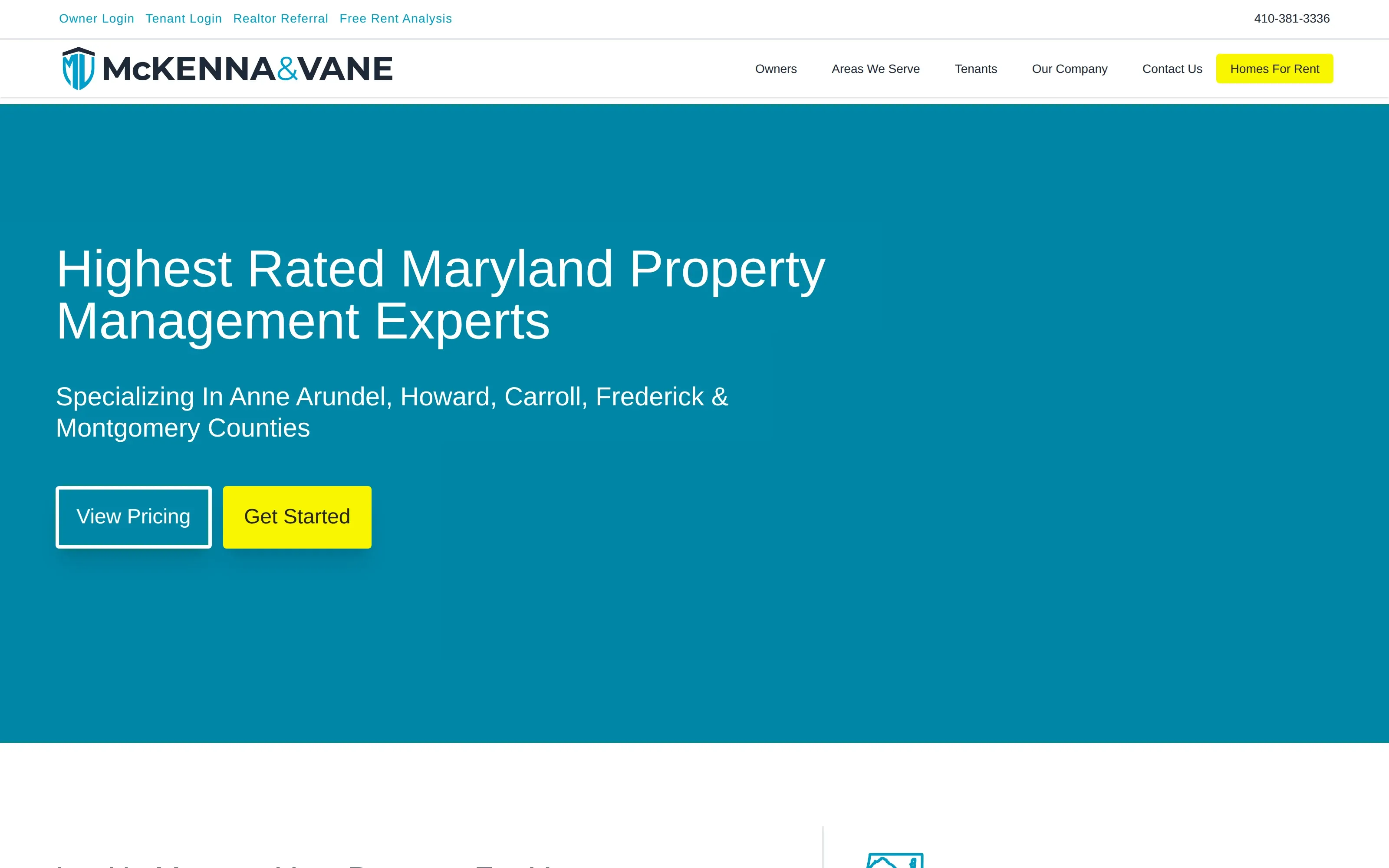 McKenna & Vane website screenshot